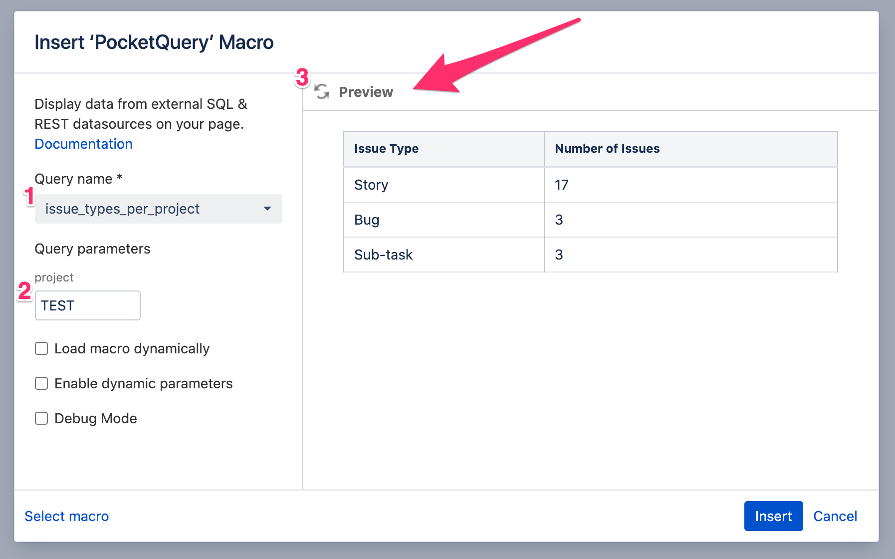 Use the PocketQuery Macro