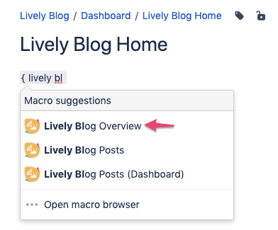 Lively Blogs Overview Macro
